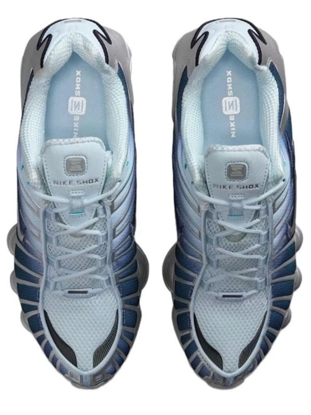 Nike Shox 💅🔥 TL Fade ICED BLUE Athletic Sneaker Shoes IH1336-403 Wmns 7.5 8 NEW - Picture 6 of 14